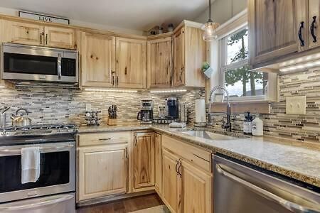 Cabin~Views~Heart Of Town~W&D~Fireplace~Kitchen Вудленд Парк Экстерьер фото